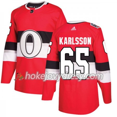 Pánské Hokejový Dres Ottawa Senators Erik Karlsson 65 Červená 2017-2018 Adidas Classic Authentic